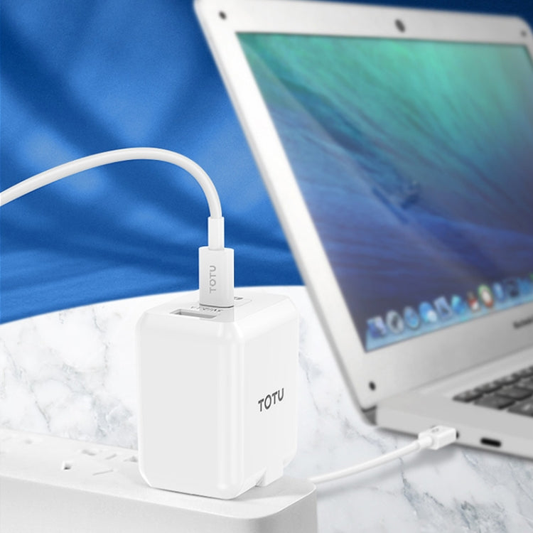 TOTUDESIGN Glory Series BTA-021 2 in 1 USB-C to USB-C / Type-C Charging + Transmission Data Cable, Length: 1m