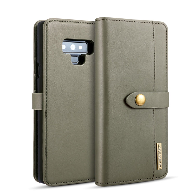 DG.MING Lambskin Detachable Horizontal Flip Magnetic Case for Galaxy Note9, with Holder & Card Slots & Wallet