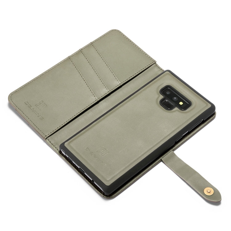 DG.MING Lambskin Detachable Horizontal Flip Magnetic Case for Galaxy Note9, with Holder & Card Slots & Wallet