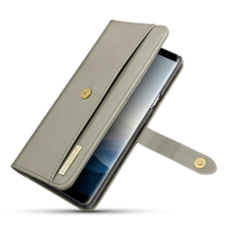 DG.MING Lambskin Detachable Horizontal Flip Magnetic Case for Galaxy Note9, with Holder & Card Slots & Wallet