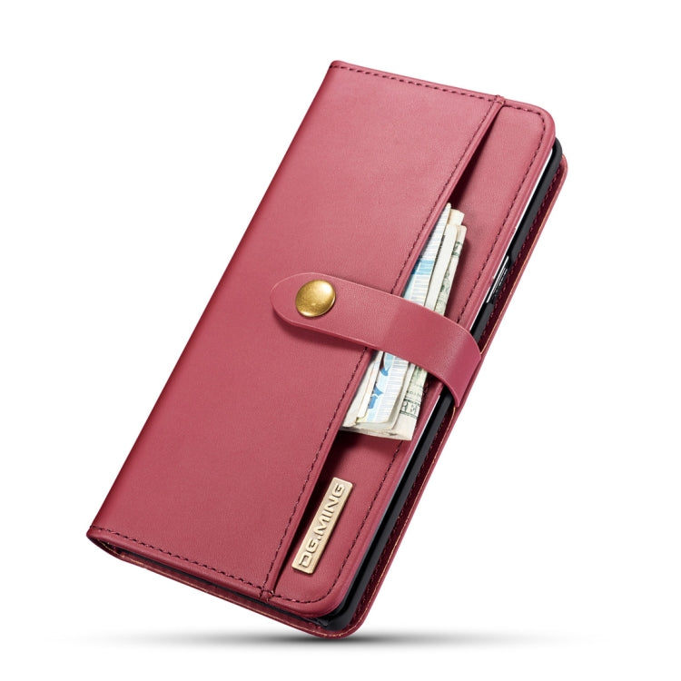 DG.MING Lambskin Detachable Horizontal Flip Magnetic Case for Galaxy Note9, with Holder & Card Slots & Wallet