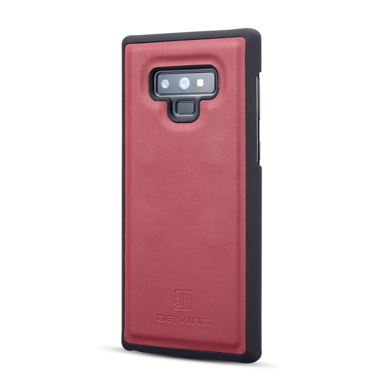 DG.MING Lambskin Detachable Horizontal Flip Magnetic Case for Galaxy Note9, with Holder & Card Slots & Wallet