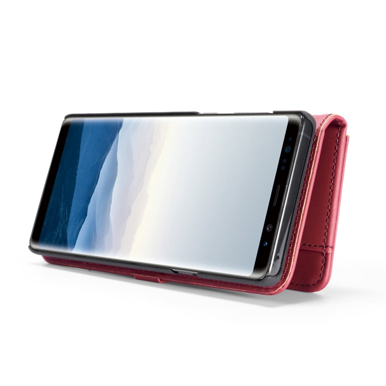 DG.MING Lambskin Detachable Horizontal Flip Magnetic Case for Galaxy Note9, with Holder & Card Slots & Wallet
