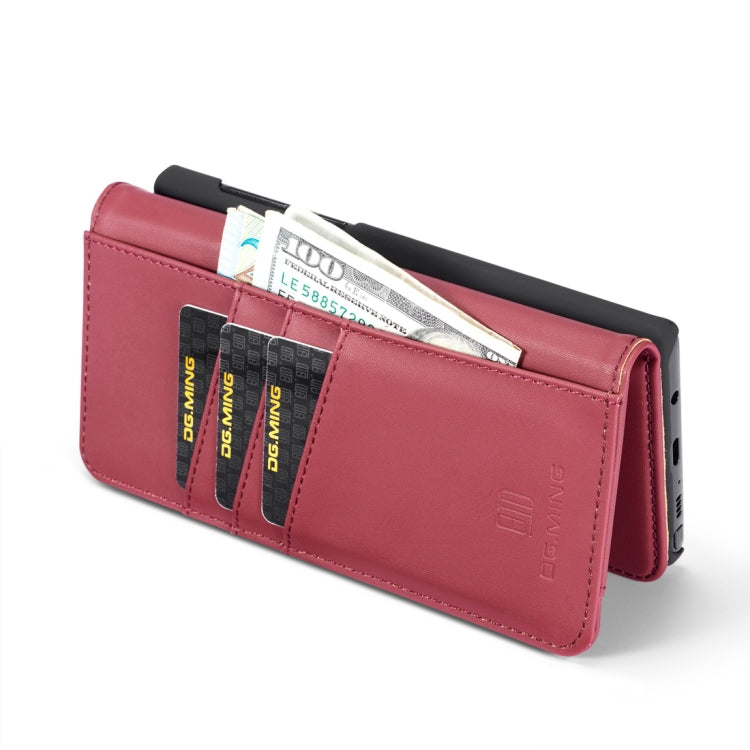 DG.MING Lambskin Detachable Horizontal Flip Magnetic Case for Galaxy Note9, with Holder & Card Slots & Wallet