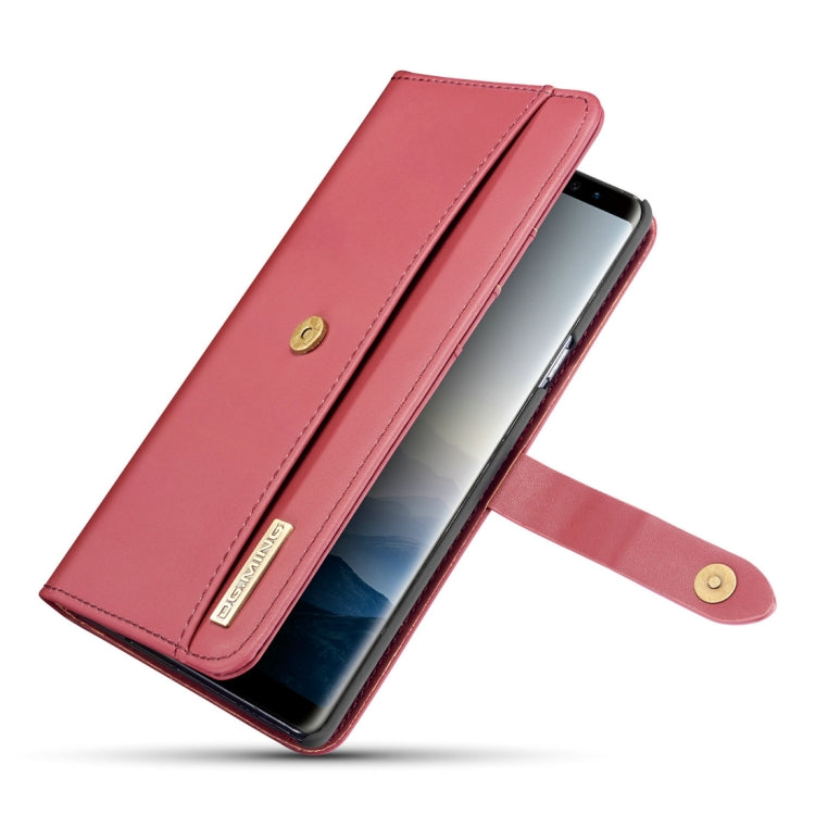 DG.MING Lambskin Detachable Horizontal Flip Magnetic Case for Galaxy Note9, with Holder & Card Slots & Wallet