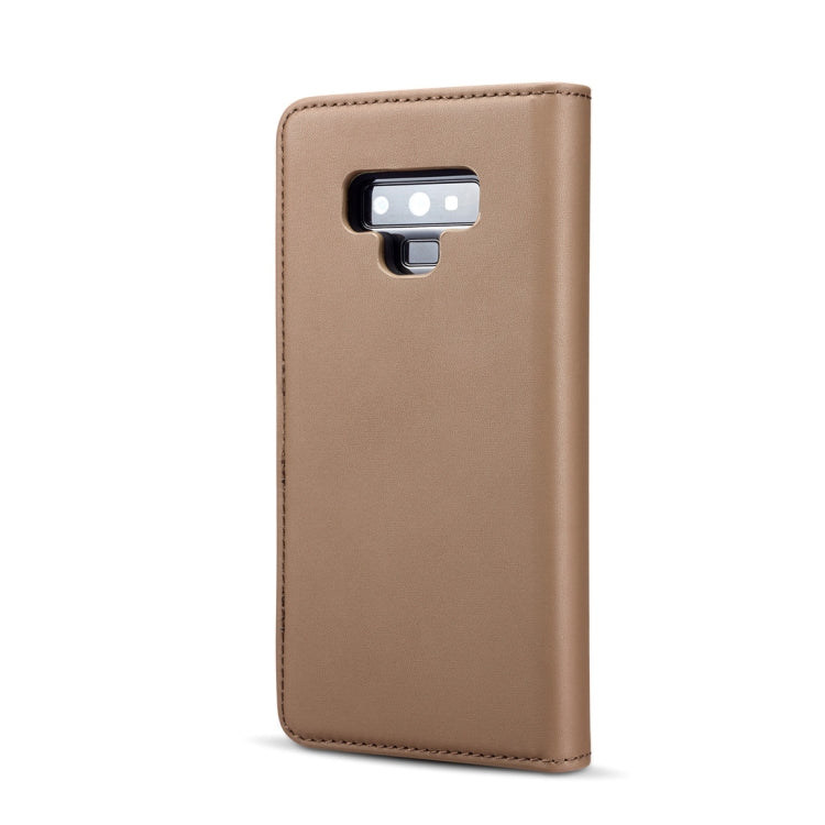 DG.MING Lambskin Detachable Horizontal Flip Magnetic Case for Galaxy Note9, with Holder & Card Slots & Wallet