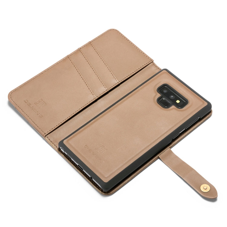 DG.MING Lambskin Detachable Horizontal Flip Magnetic Case for Galaxy Note9, with Holder & Card Slots & Wallet