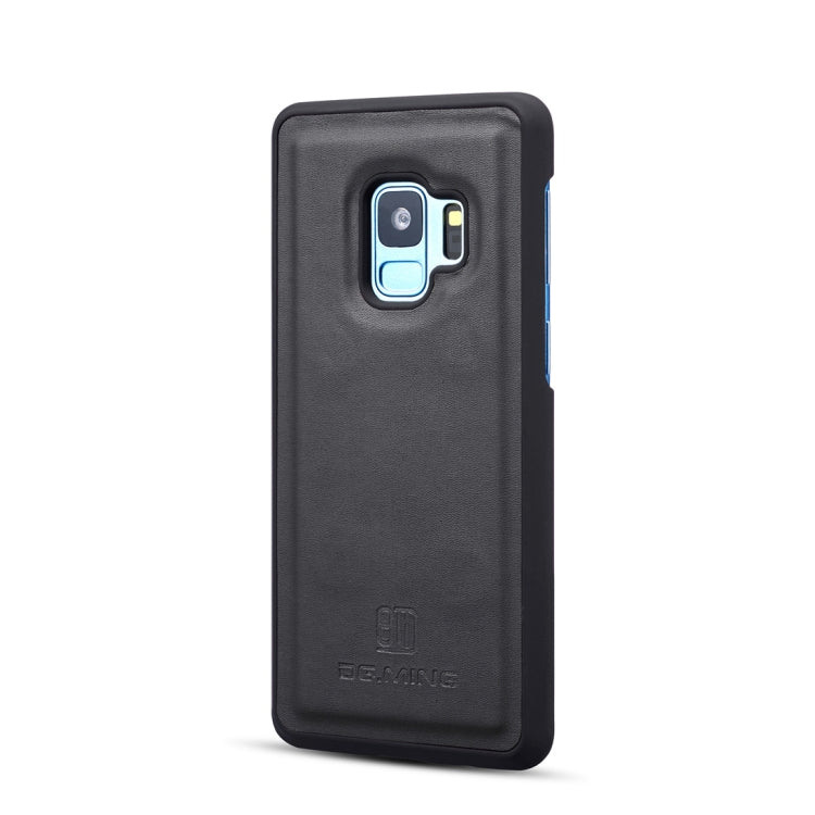 DG.MING Lambskin Detachable Horizontal Flip Magnetic Case for Galaxy S9, with Holder & Card Slots & Wallet
