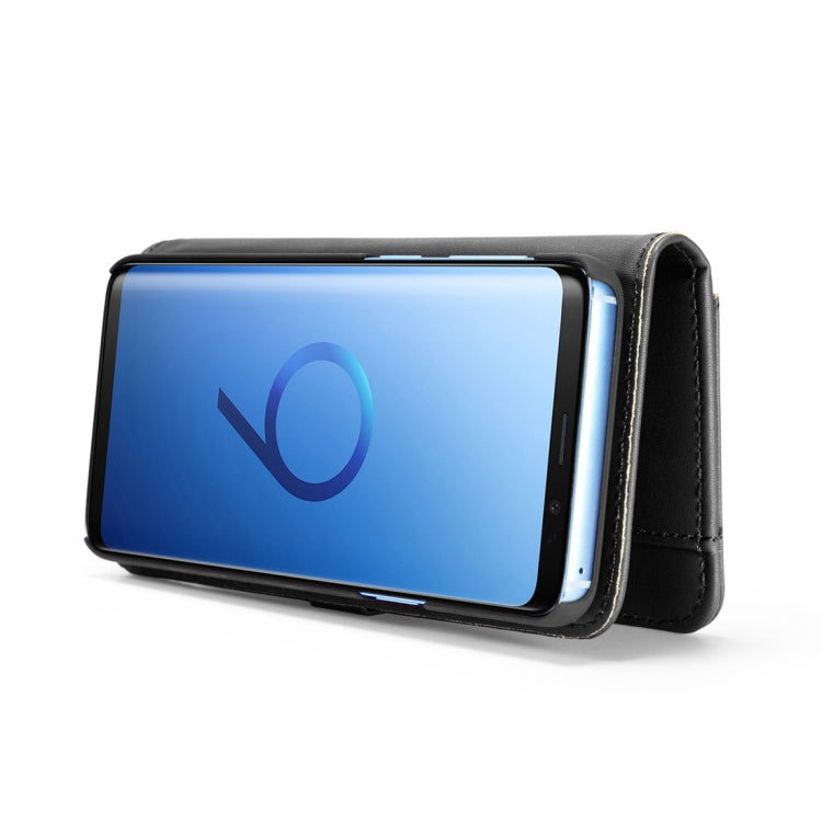 DG.MING Lambskin Detachable Horizontal Flip Magnetic Case for Galaxy S9, with Holder & Card Slots & Wallet