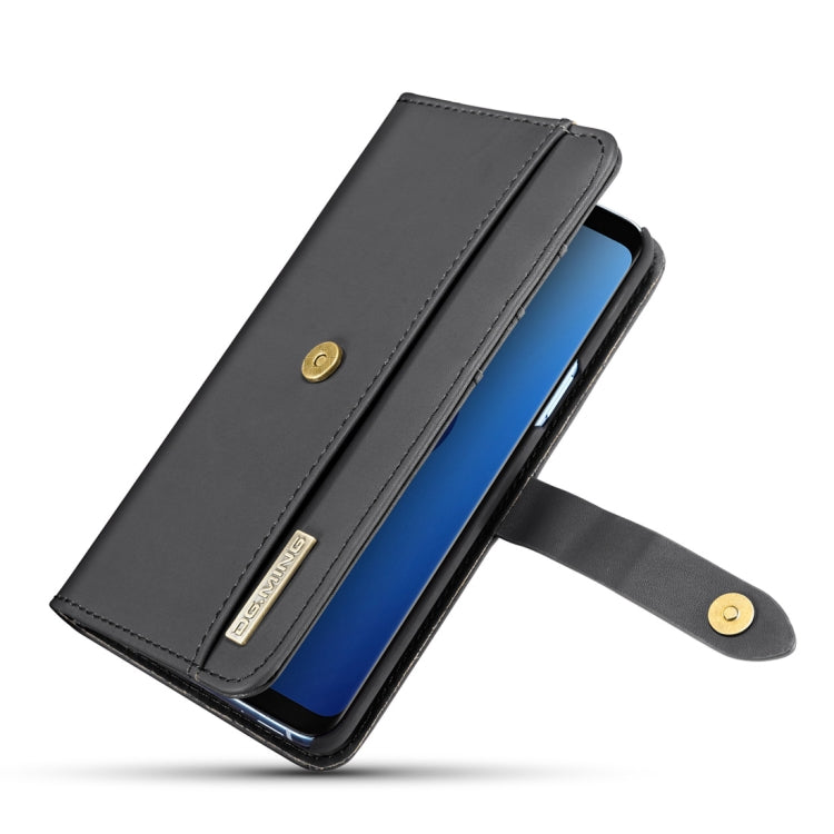 DG.MING Lambskin Detachable Horizontal Flip Magnetic Case for Galaxy S9, with Holder & Card Slots & Wallet