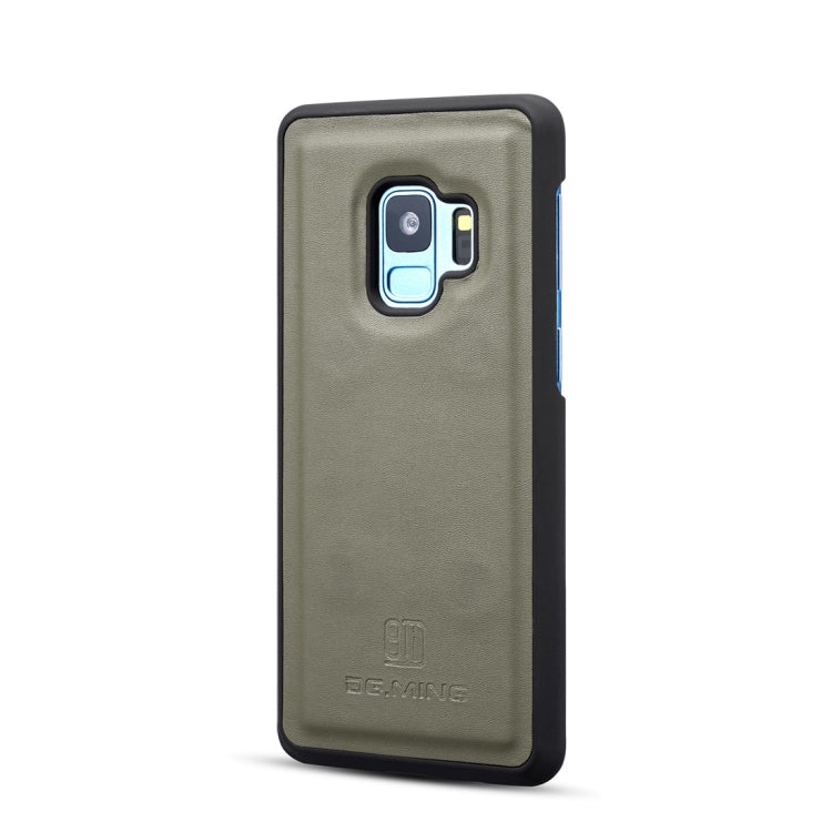 DG.MING Lambskin Detachable Horizontal Flip Magnetic Case for Galaxy S9, with Holder & Card Slots & Wallet