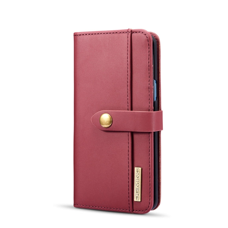 DG.MING Lambskin Detachable Horizontal Flip Magnetic Case for Galaxy S9, with Holder & Card Slots & Wallet