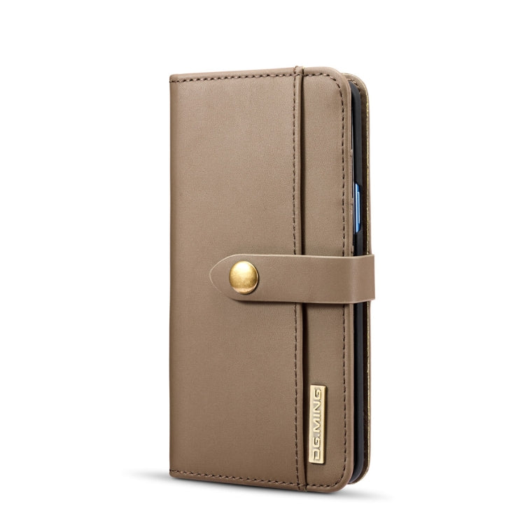 DG.MING Lambskin Detachable Horizontal Flip Magnetic Case for Galaxy S9, with Holder & Card Slots & Wallet