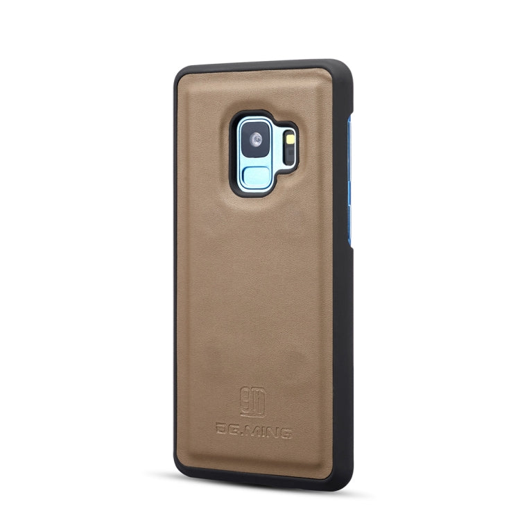DG.MING Lambskin Detachable Horizontal Flip Magnetic Case for Galaxy S9, with Holder & Card Slots & Wallet