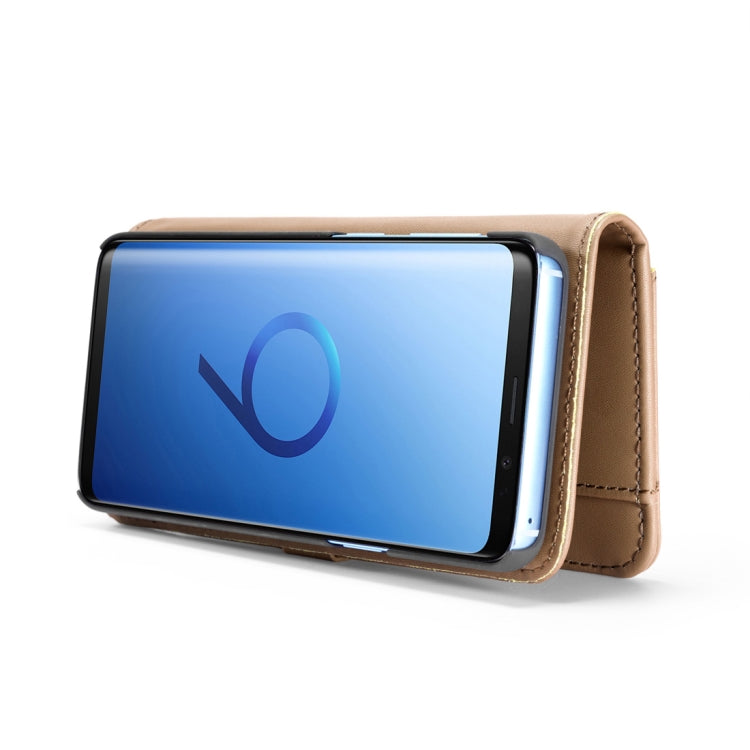 DG.MING Lambskin Detachable Horizontal Flip Magnetic Case for Galaxy S9, with Holder & Card Slots & Wallet