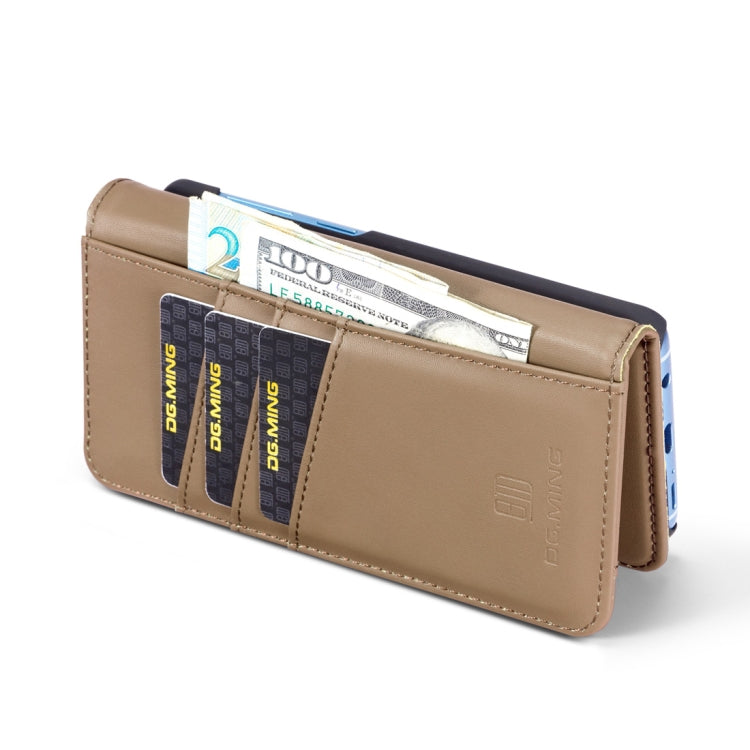 DG.MING Lambskin Detachable Horizontal Flip Magnetic Case for Galaxy S9, with Holder & Card Slots & Wallet