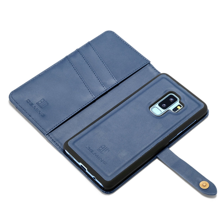 DG.MING Lambskin Detachable Horizontal Flip Magnetic Case for Galaxy S9+, with Holder & Card Slots & Wallet
