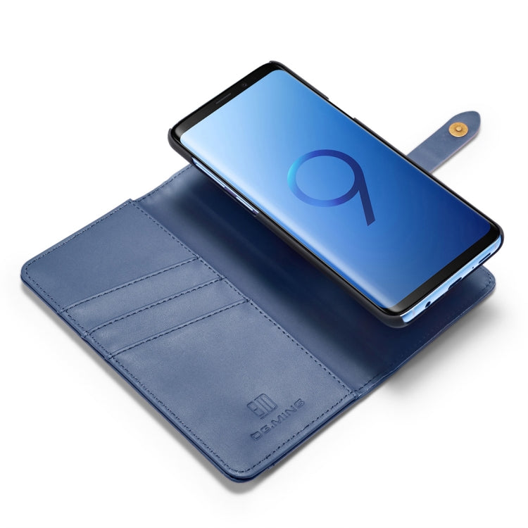 DG.MING Lambskin Detachable Horizontal Flip Magnetic Case for Galaxy S9+, with Holder & Card Slots & Wallet