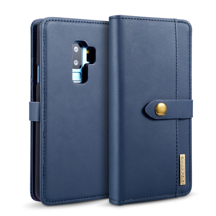 DG.MING Lambskin Detachable Horizontal Flip Magnetic Case for Galaxy S9+, with Holder & Card Slots & Wallet