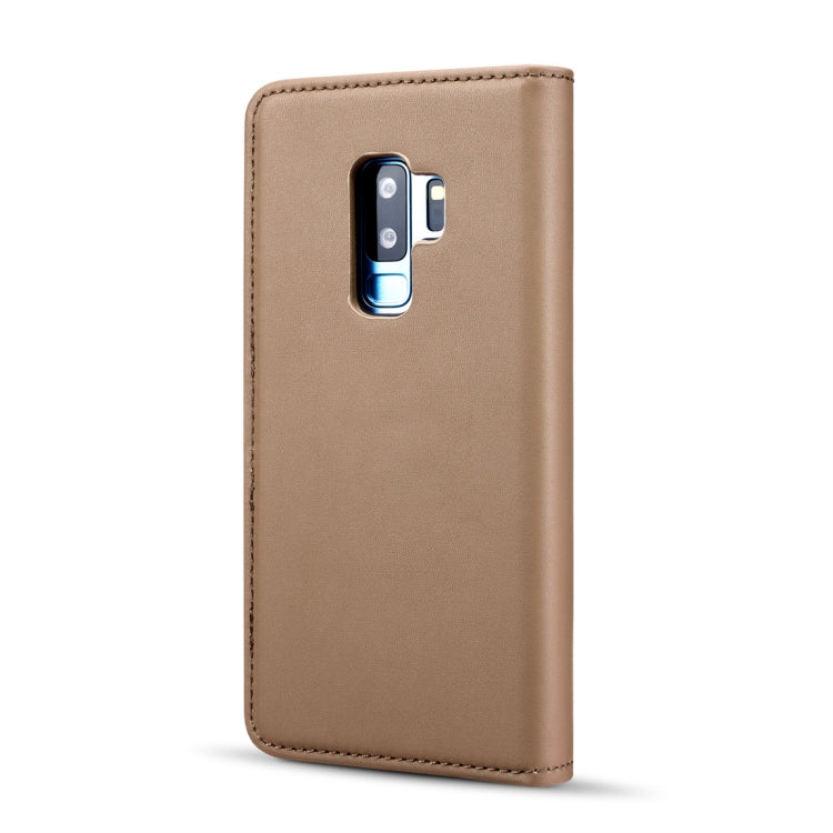 DG.MING Lambskin Detachable Horizontal Flip Magnetic Case for Galaxy S9+, with Holder & Card Slots & Wallet