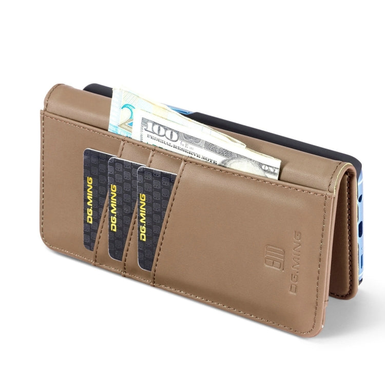 DG.MING Lambskin Detachable Horizontal Flip Magnetic Case for Galaxy S9+, with Holder & Card Slots & Wallet
