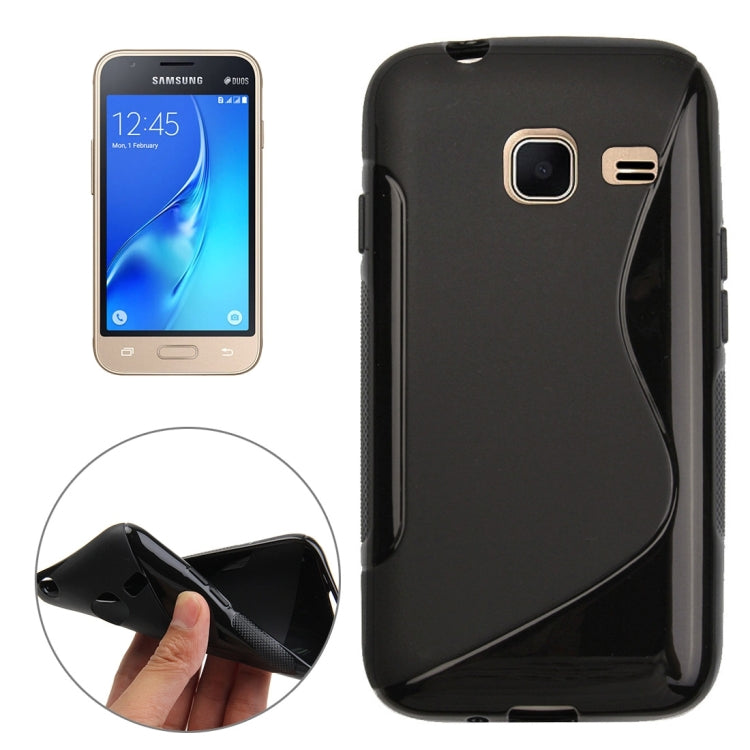 For Galaxy J1 Nxt / J105 S-Shaped Soft TPU Protective Cover Case