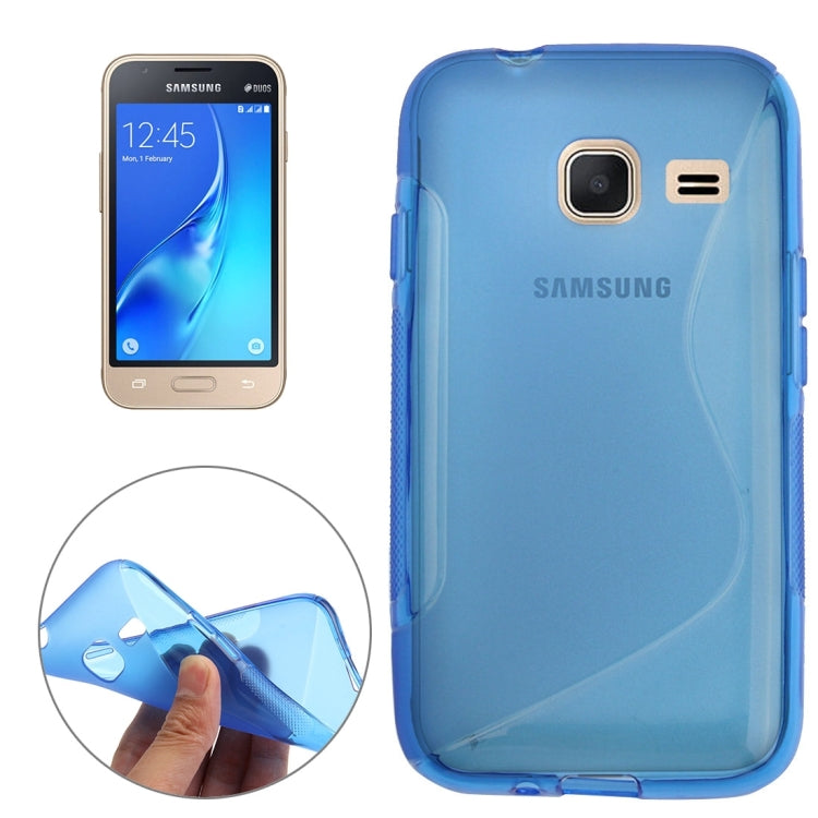 For Galaxy J1 Nxt / J105 S-Shaped Soft TPU Protective Cover Case