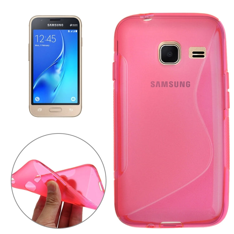 For Galaxy J1 Nxt / J105 S-Shaped Soft TPU Protective Cover Case