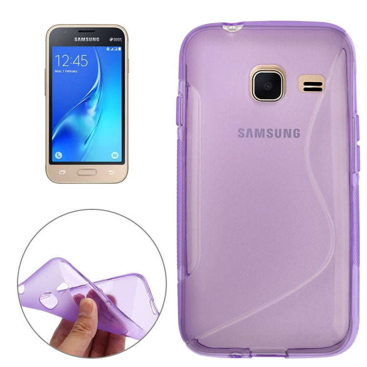 For Galaxy J1 Nxt / J105 S-Shaped Soft TPU Protective Cover Case