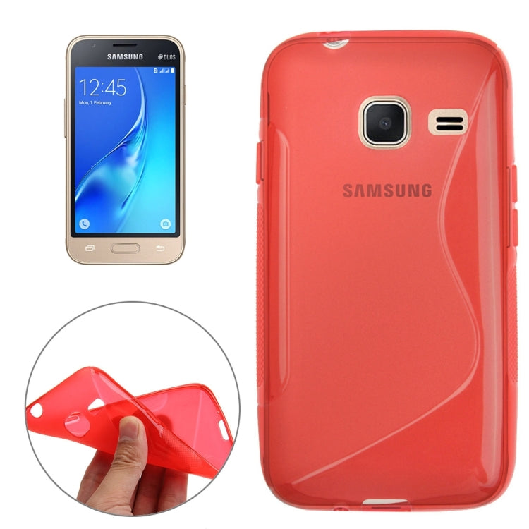 For Galaxy J1 Nxt / J105 S-Shaped Soft TPU Protective Cover Case