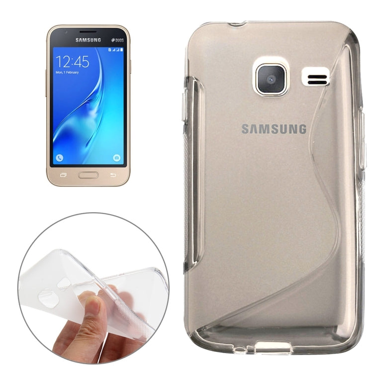 For Galaxy J1 Nxt / J105 S-Shaped Soft TPU Protective Cover Case