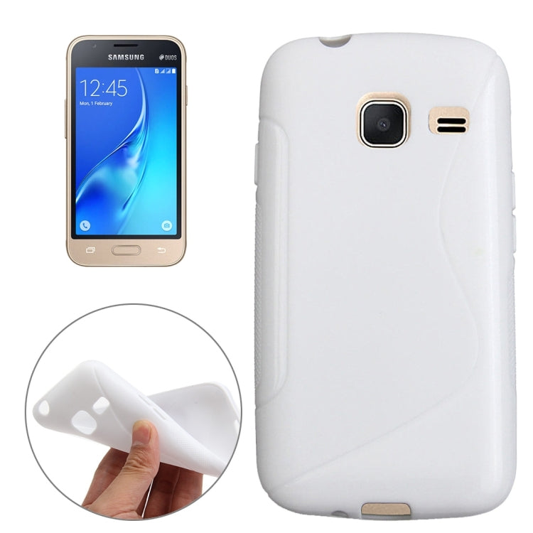 For Galaxy J1 Nxt / J105 S-Shaped Soft TPU Protective Cover Case