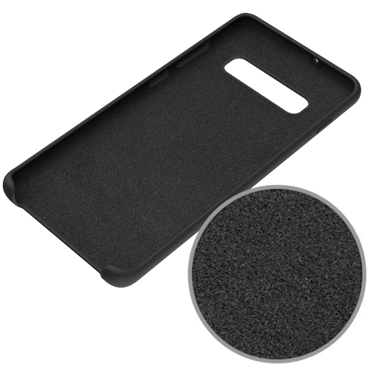 Shockproof Solid Color Liquid Silicone Case for Galaxy S10+