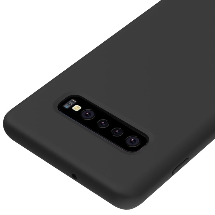 Shockproof Solid Color Liquid Silicone Case for Galaxy S10+