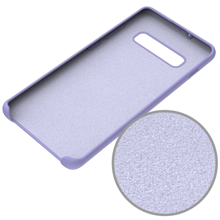 Shockproof Solid Color Liquid Silicone Case for Galaxy S10+