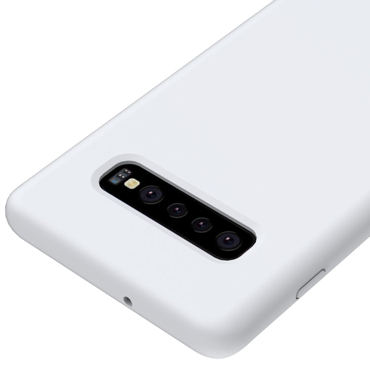 Shockproof Solid Color Liquid Silicone Case for Galaxy S10+
