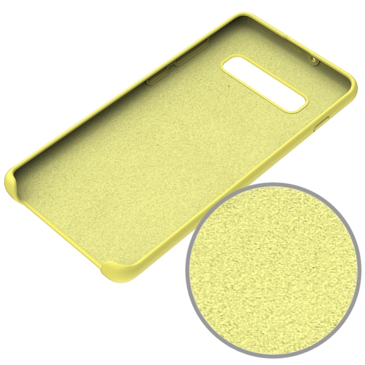 Shockproof Solid Color Liquid Silicone Case for Galaxy S10+