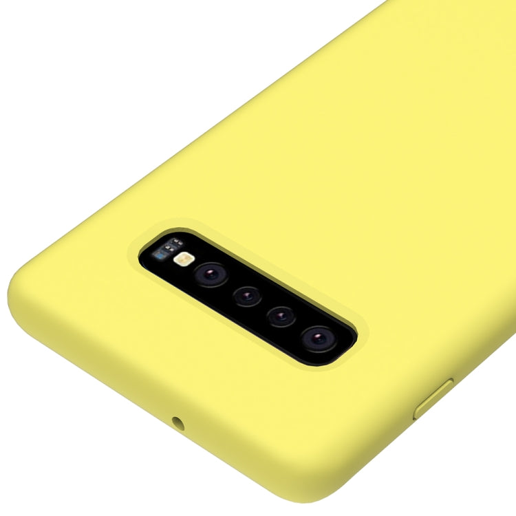 Shockproof Solid Color Liquid Silicone Case for Galaxy S10+