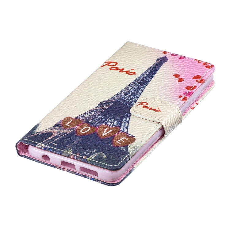 Love Tower Pattern Horizontal Flip Leather Case for Galaxy S10, with Holder & Card Slots & Wallet