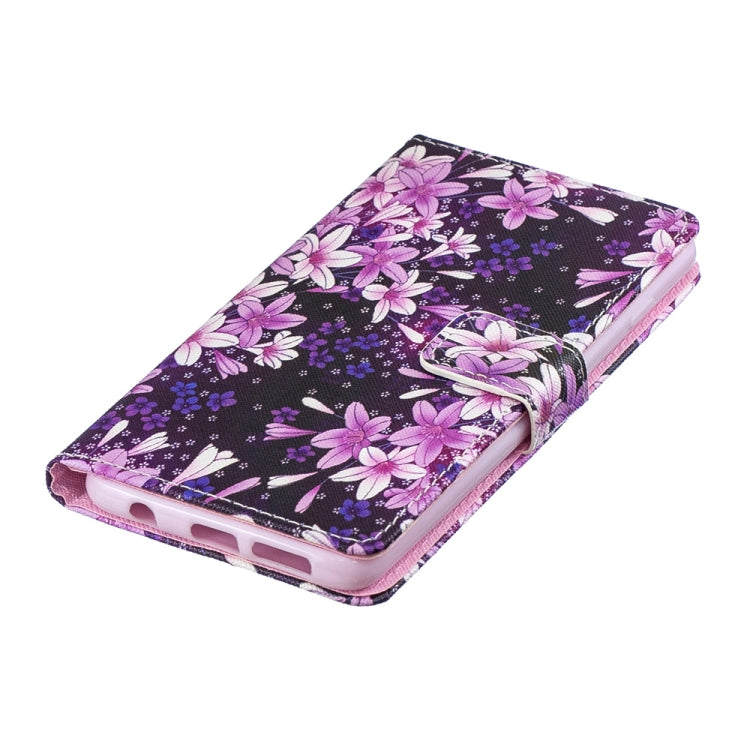 Lily Pattern Horizontal Flip Leather Case for Galaxy S10+, with Holder & Card Slots & Wallet