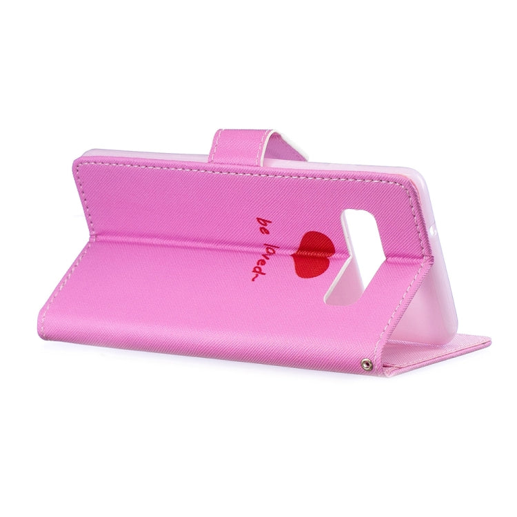 Heart Pattern Horizontal Flip Leather Case for Galaxy S10+, with Holder & Card Slots & Wallet