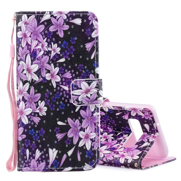 Lily Pattern Horizontal Flip Leather Case for Galaxy S10e, with Holder & Card Slots & Wallet