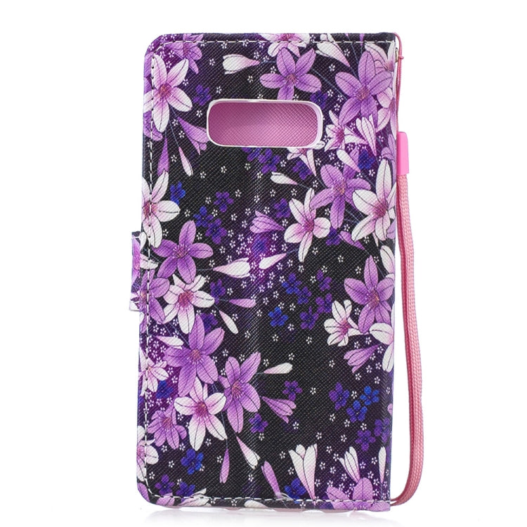 Lily Pattern Horizontal Flip Leather Case for Galaxy S10e, with Holder & Card Slots & Wallet