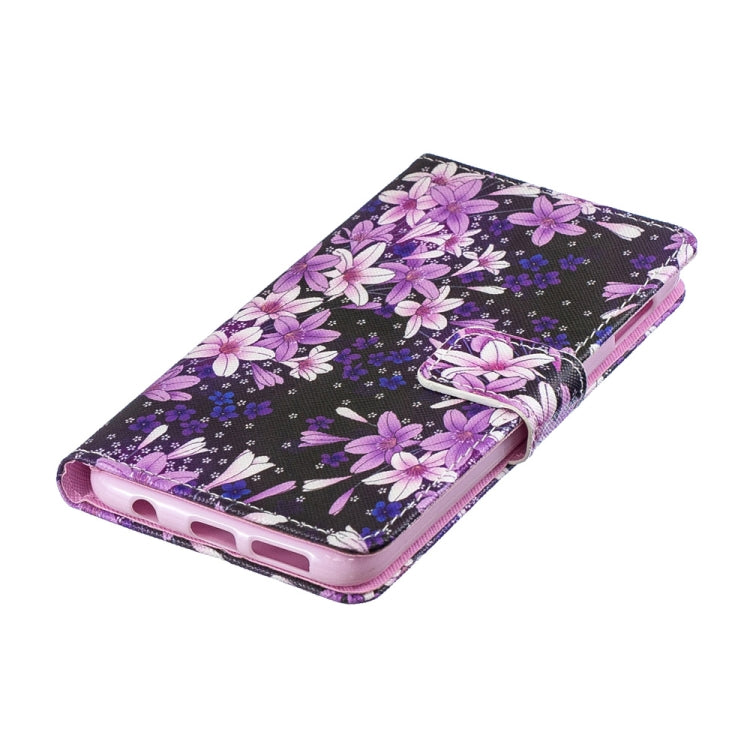 Lily Pattern Horizontal Flip Leather Case for Galaxy S10e, with Holder & Card Slots & Wallet