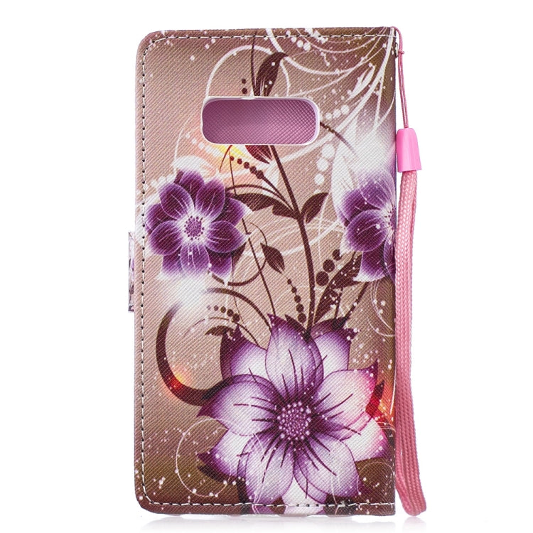 Lotus Pattern Horizontal Flip Leather Case for Galaxy S10e, with Holder & Card Slots & Wallet