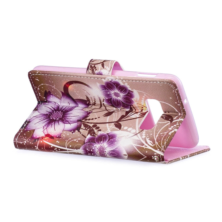 Lotus Pattern Horizontal Flip Leather Case for Galaxy S10e, with Holder & Card Slots & Wallet