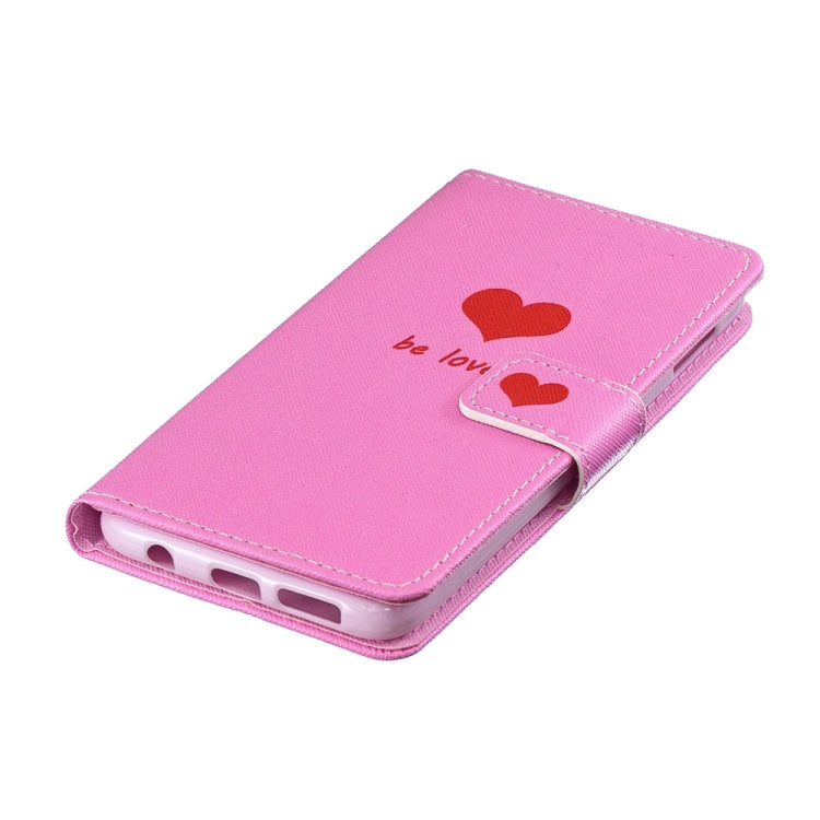Heart Pattern Horizontal Flip Leather Case for Galaxy S10e, with Holder & Card Slots & Wallet