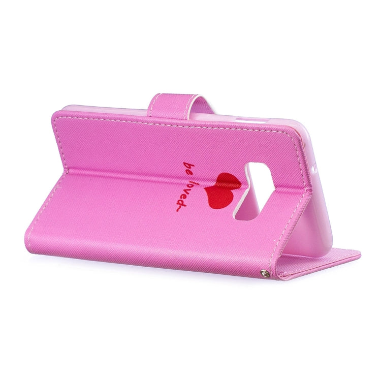 Heart Pattern Horizontal Flip Leather Case for Galaxy S10e, with Holder & Card Slots & Wallet