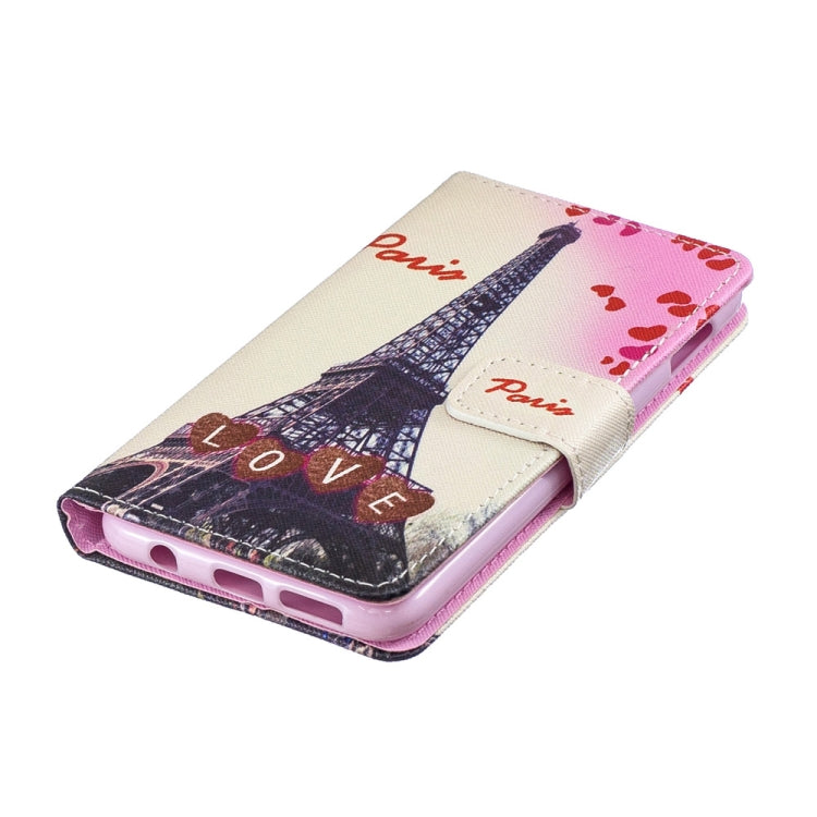 Love Tower Pattern Horizontal Flip Leather Case for Galaxy S10e, with Holder & Card Slots & Wallet