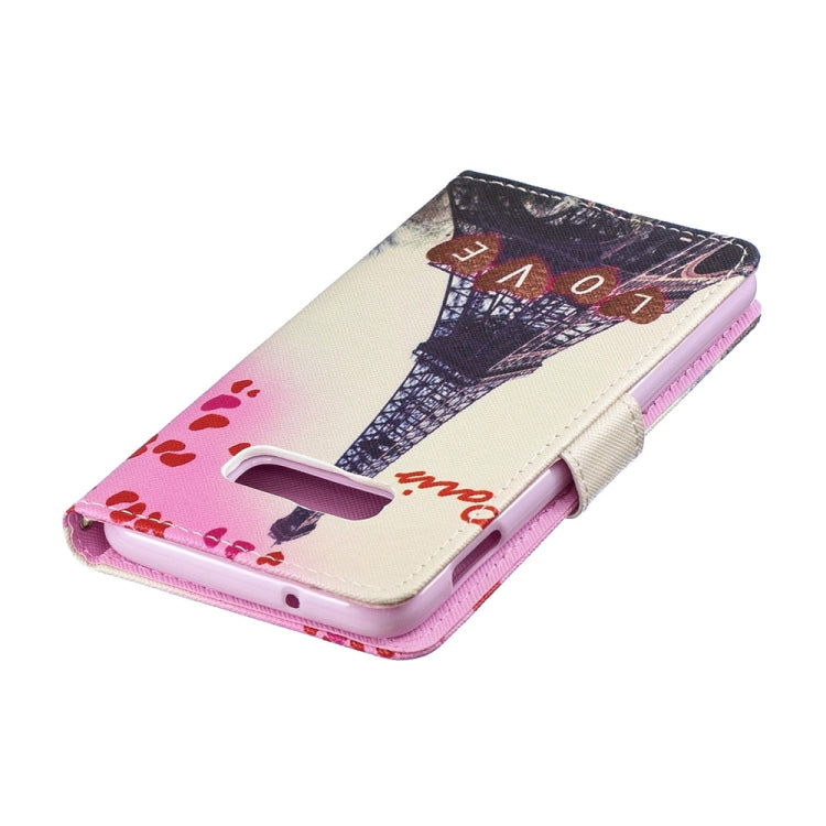 Love Tower Pattern Horizontal Flip Leather Case for Galaxy S10e, with Holder & Card Slots & Wallet